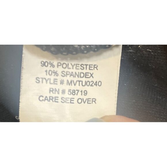 Womens Y2K Black Sleeveless Velvet Top With Floral Pattern & Cowl Neck L Retro W - Picture 4 of 5